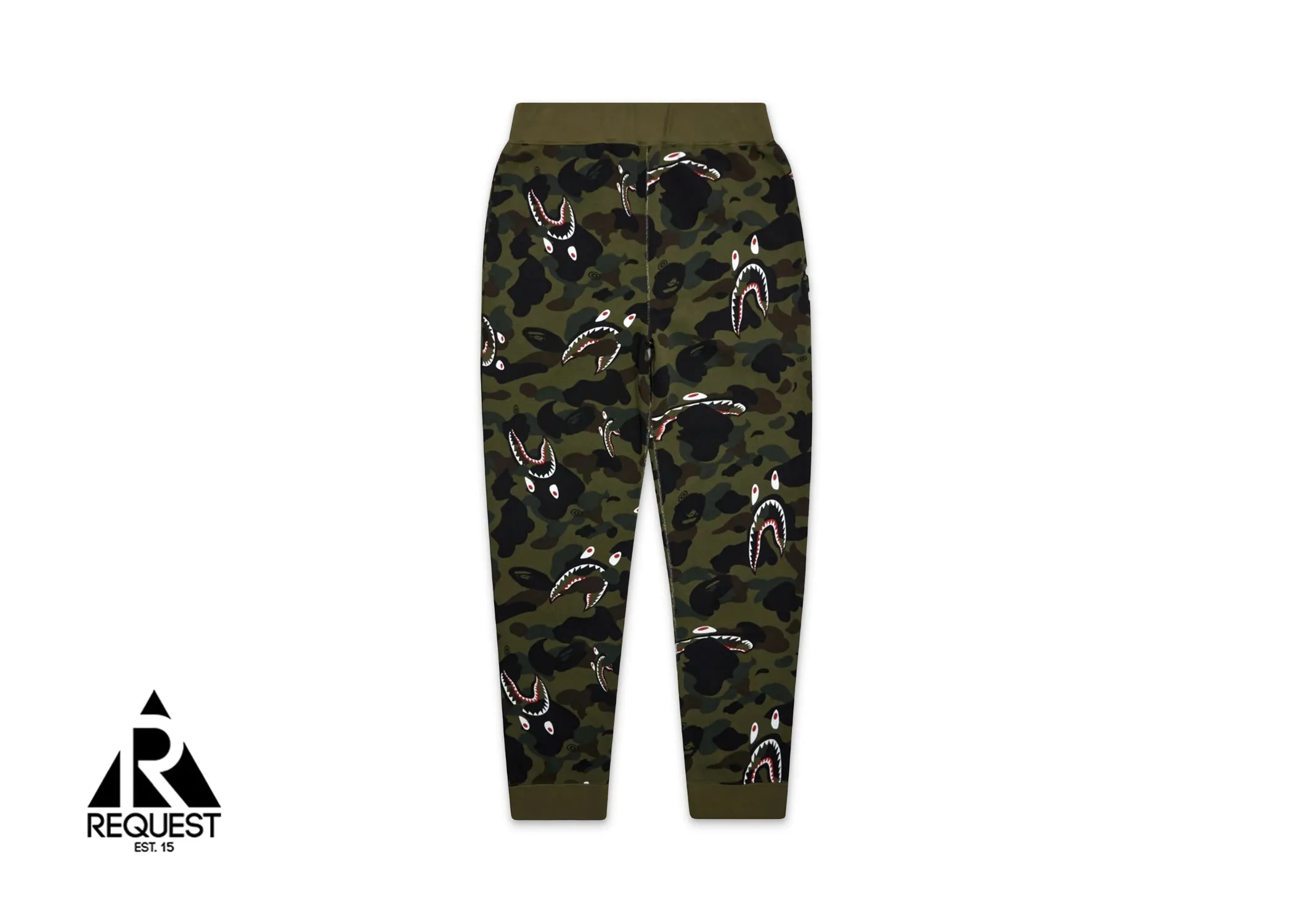 BAPE Multi Shark Camo Sweatpants "Green"