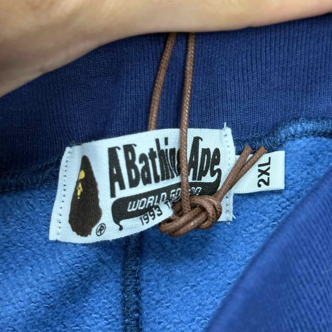 Bape Sweatpants "BAPE HEAD" Blue New Size 2XL
