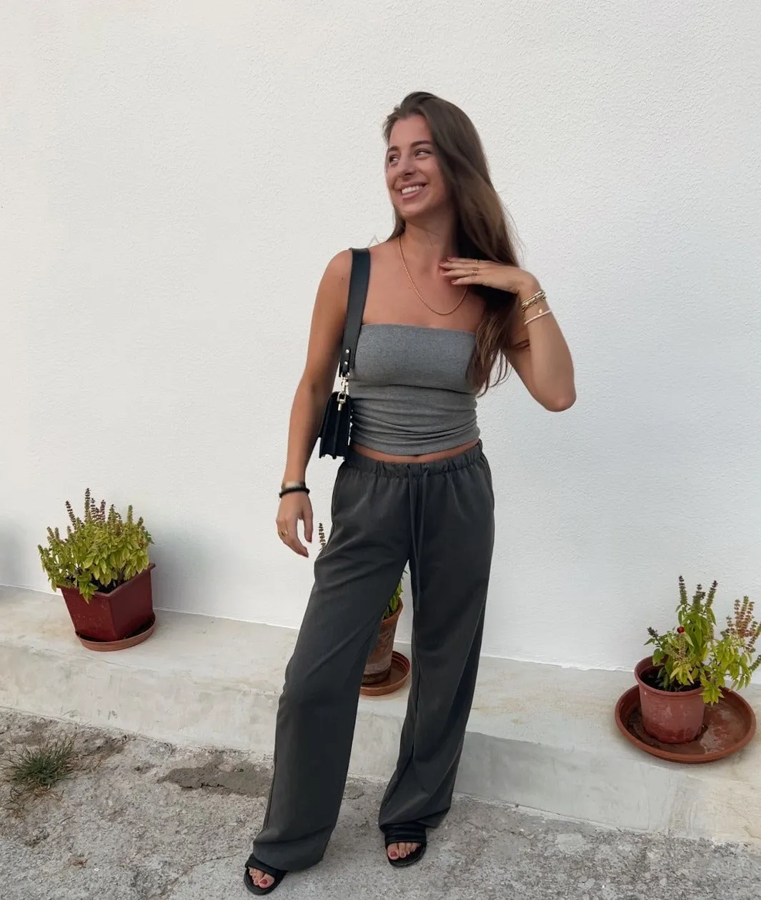 Basic Tube Top Sophia | Grijs