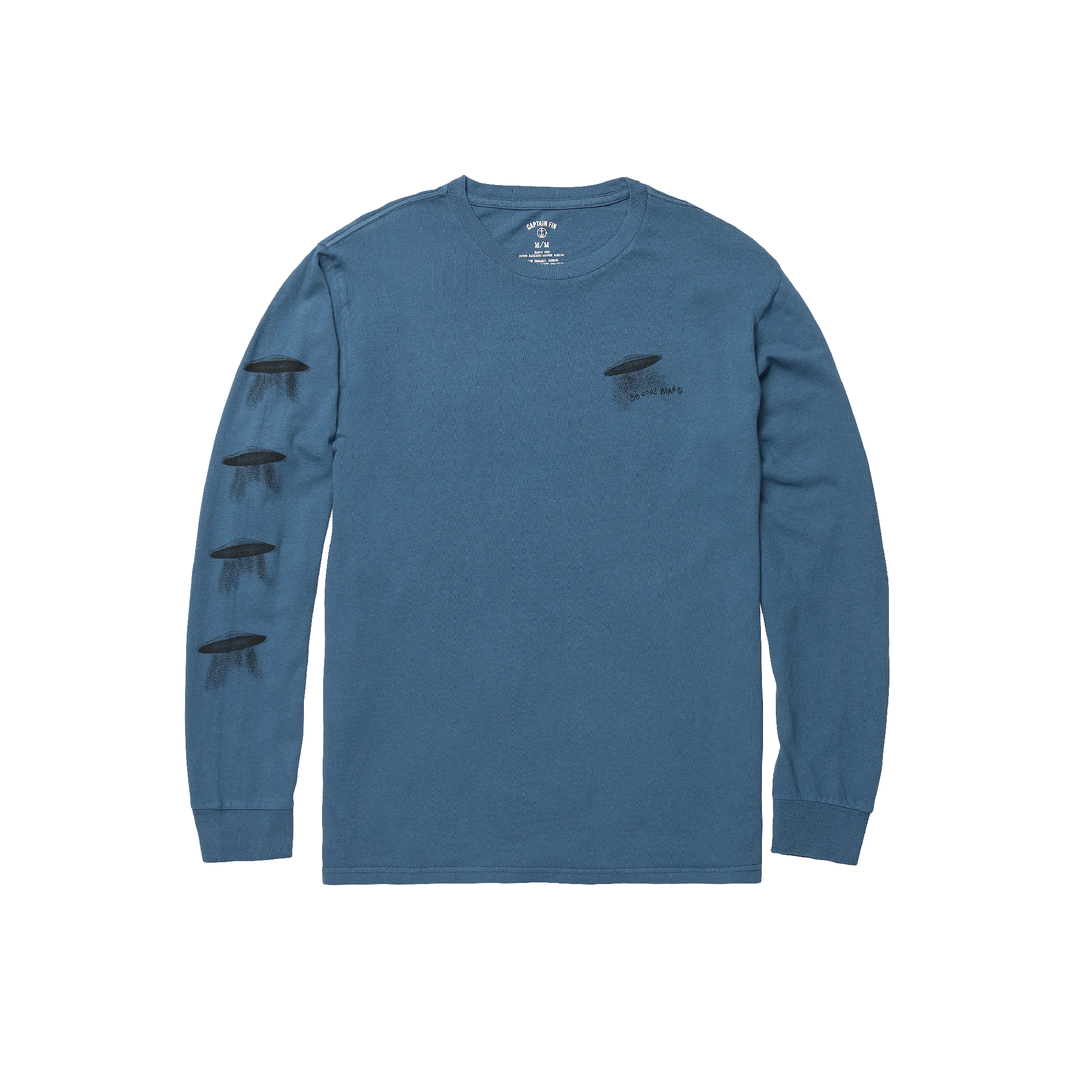 Be Cool Man Long Sleeve Tee - Dark Navy