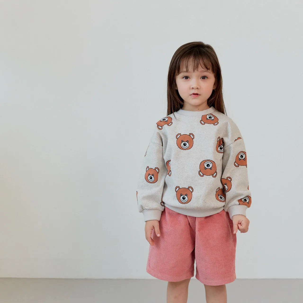 Bear Jacquard Sweatshirt - Oatmeal