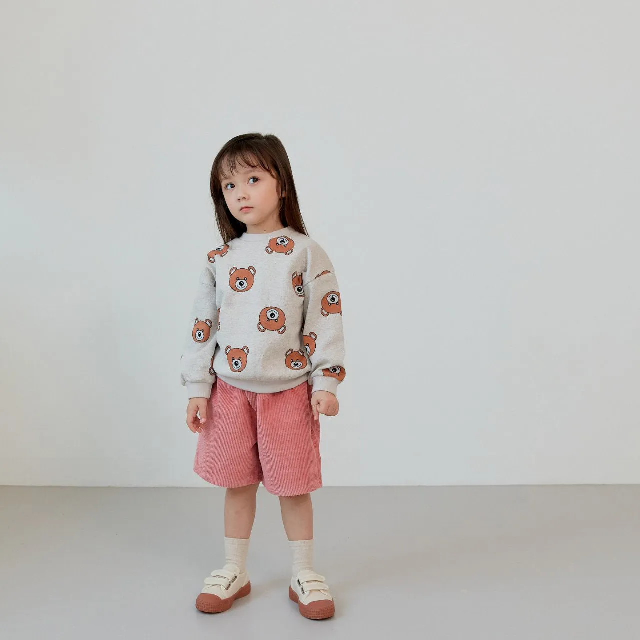 Bear Jacquard Sweatshirt - Oatmeal