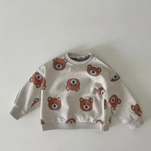Bear Jacquard Sweatshirt - Oatmeal
