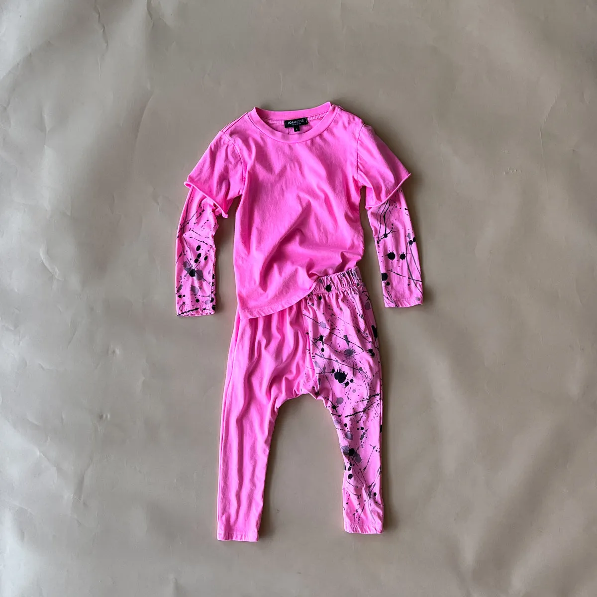 Beck-Splatter 2fer Tee | Pink