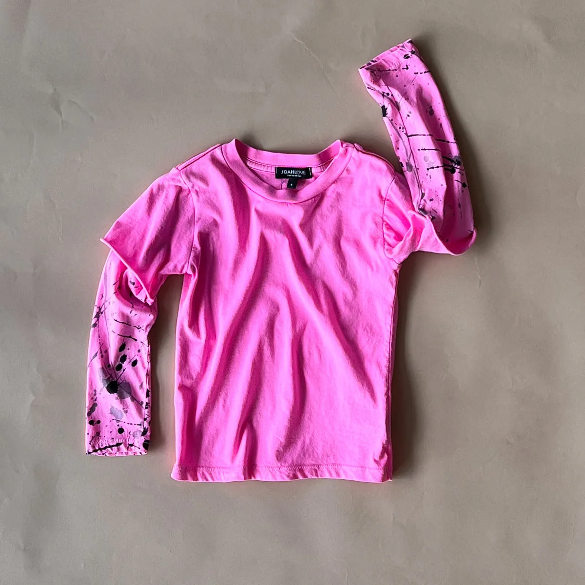 Beck-Splatter 2fer Tee | Pink