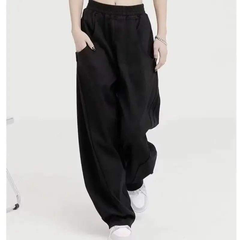 Beige Jogging Pants Y2K Style Unisex