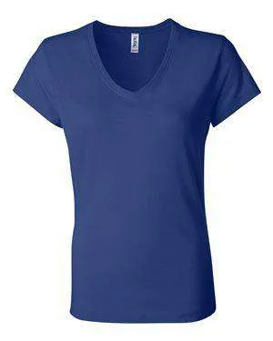 Bella   Canvas Women's Jersey V-Neck T-Shirt - 6005