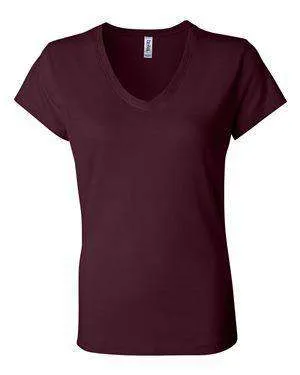 Bella   Canvas Women's Jersey V-Neck T-Shirt - 6005