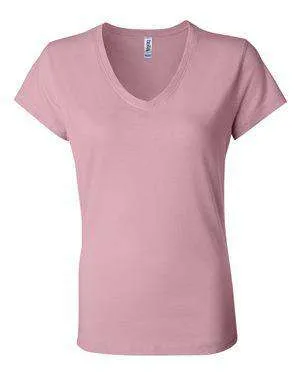 Bella   Canvas Women's Jersey V-Neck T-Shirt - 6005