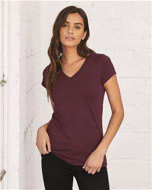 Bella   Canvas Women's Jersey V-Neck T-Shirt - 6005