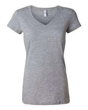 Bella   Canvas Women's Jersey V-Neck T-Shirt - 6005