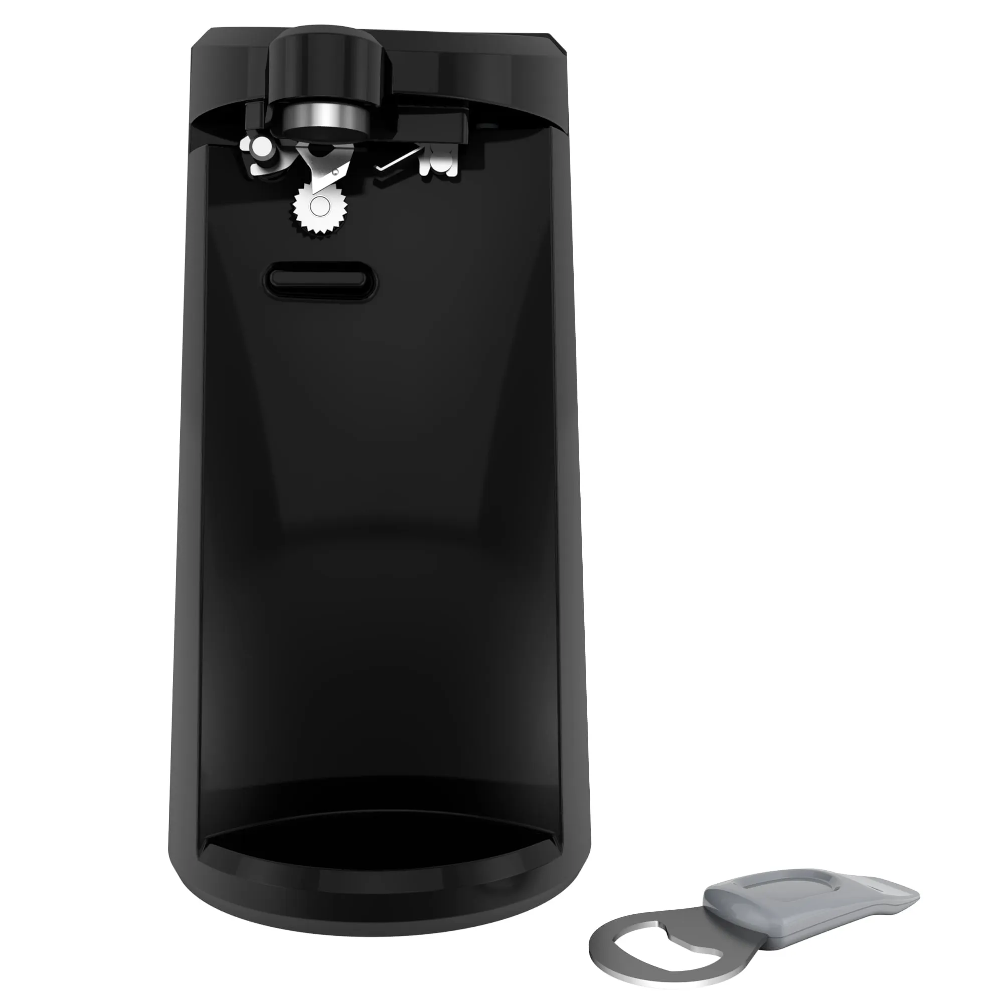 BLACK DECKER Easy Cut Extra-Tall Can Opener W/ Sharpener And Bottle Opener Black