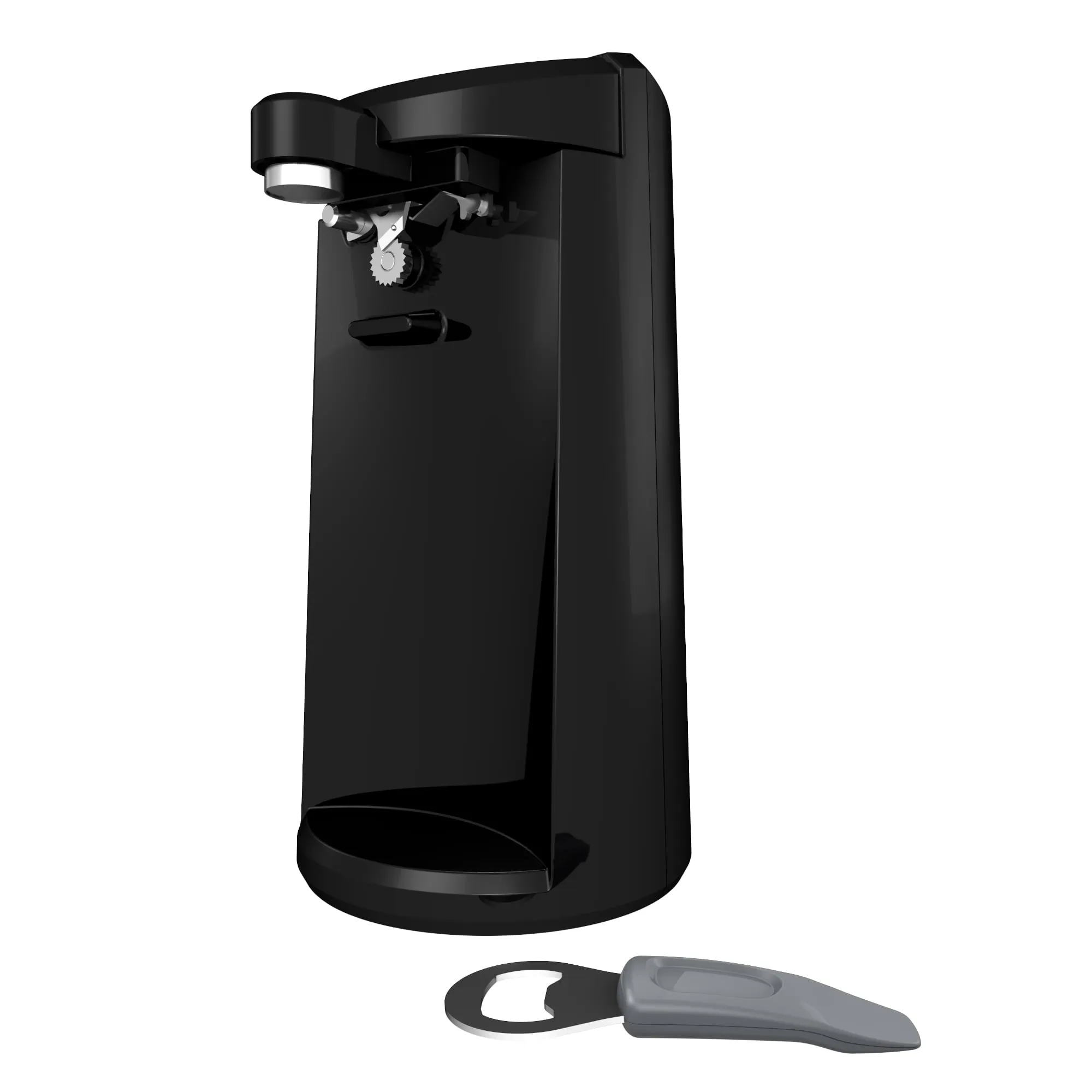 BLACK DECKER Easy Cut Extra-Tall Can Opener W/ Sharpener And Bottle Opener Black