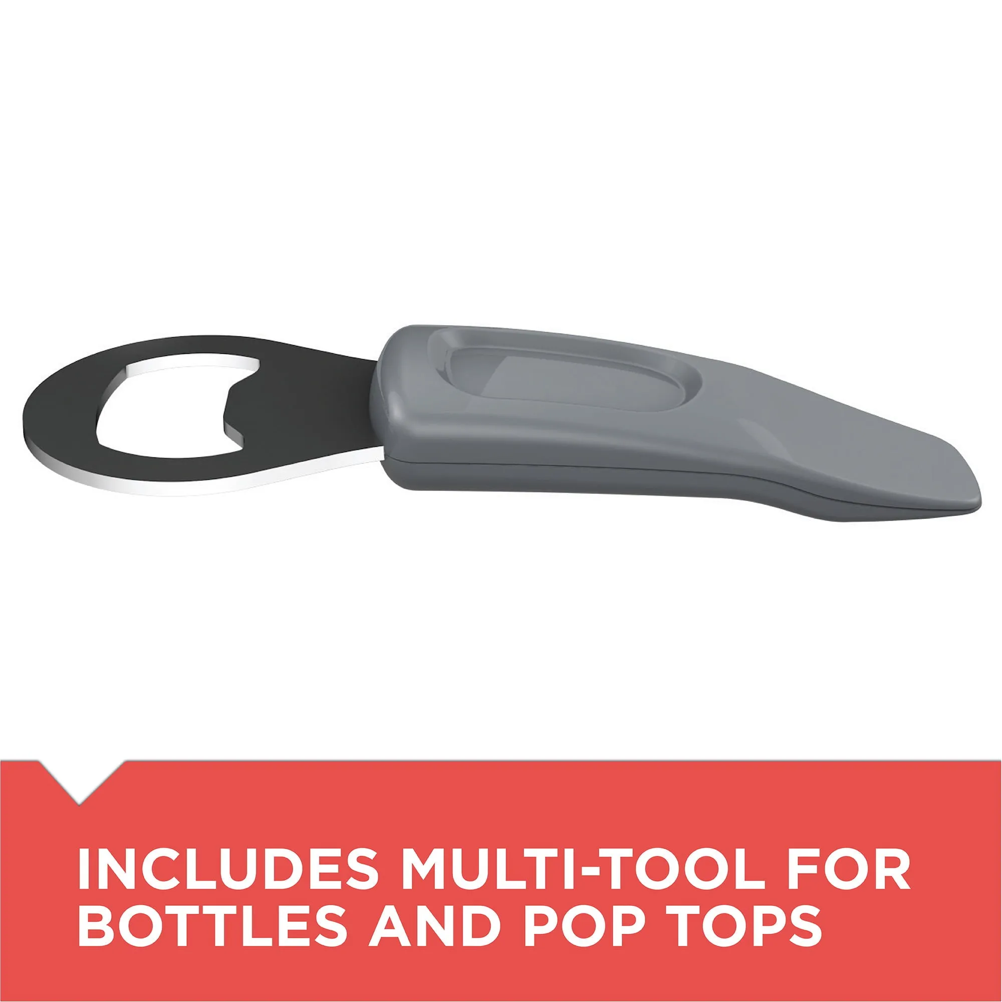 BLACK DECKER Easy Cut Extra-Tall Can Opener W/ Sharpener And Bottle Opener Black