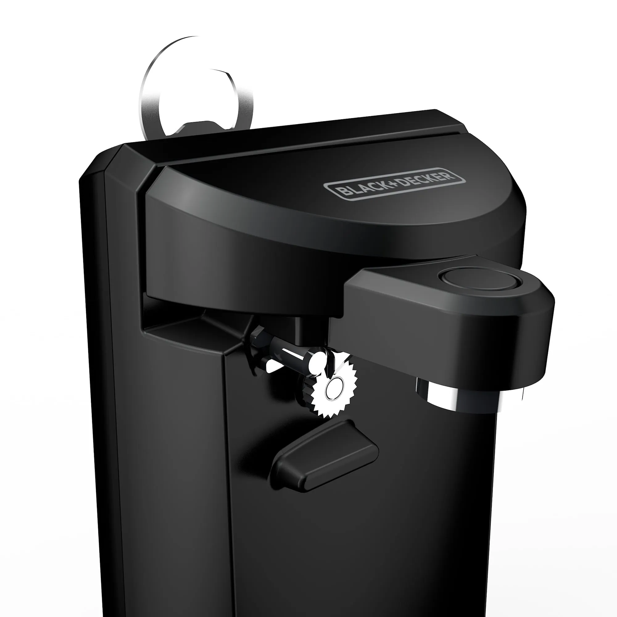 BLACK DECKER Easy Cut Extra-Tall Can Opener W/ Sharpener And Bottle Opener Black