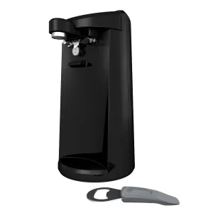 BLACK DECKER Easy Cut Extra-Tall Can Opener W/ Sharpener And Bottle Opener Black