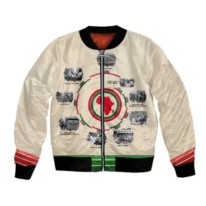 Black History Milestones - African Timeline Bomber Jacket DT02