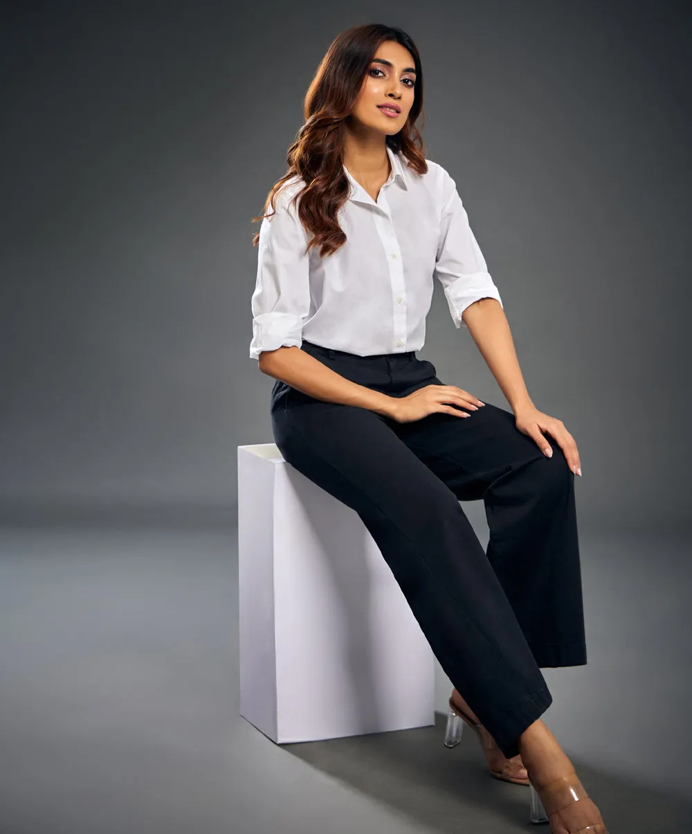Black Twill Formal Pant