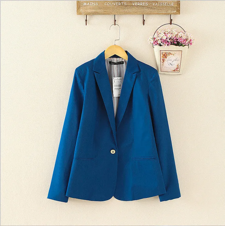 blazer women suit blazer foldable brand jacket made of cotton & spandex with lining Vogue refresh blazers