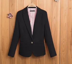 blazer women suit blazer foldable brand jacket made of cotton spandex with lining Vogue refresh blazers