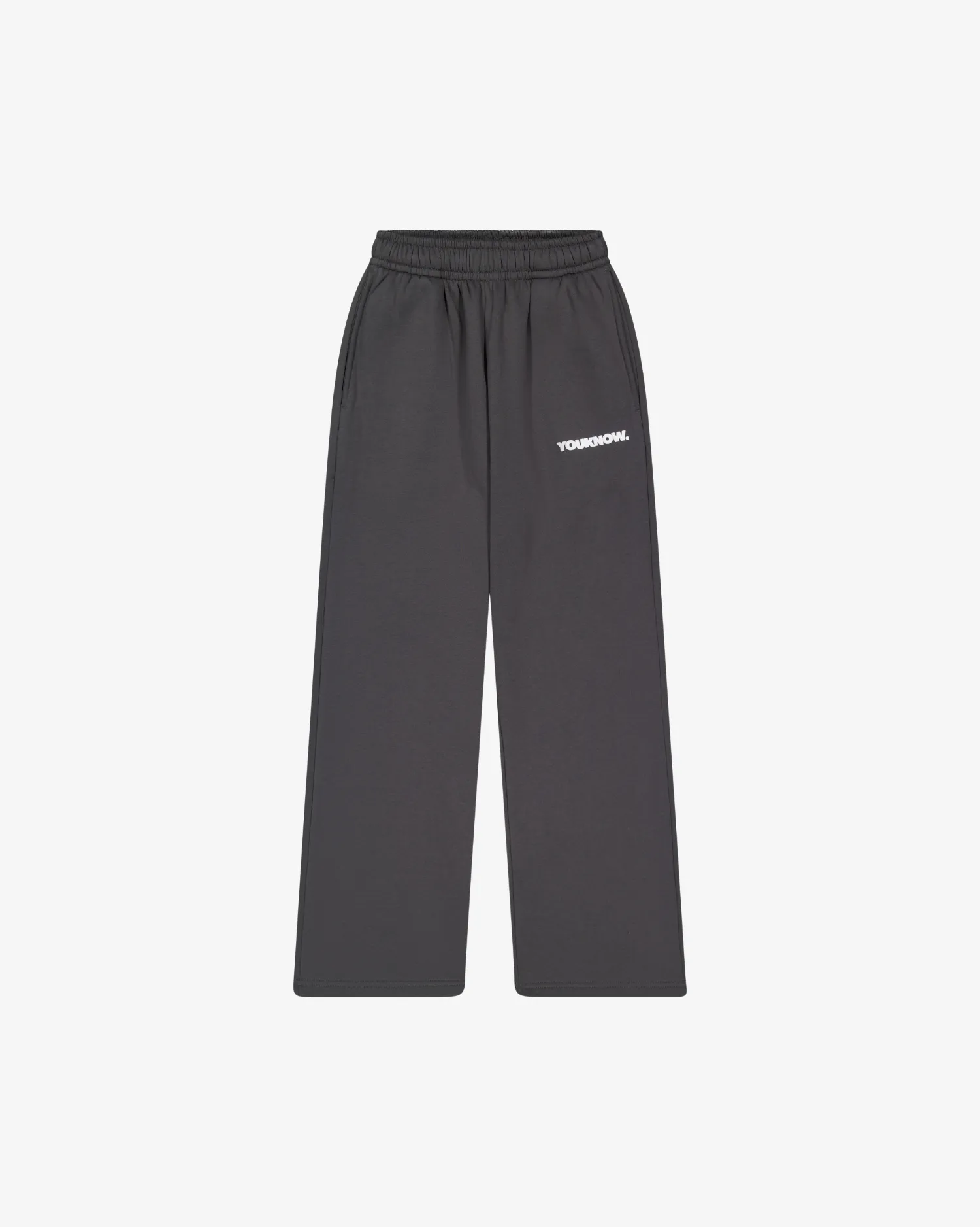 BLOCK WIDE-LEG SWEATPANTS | Slate