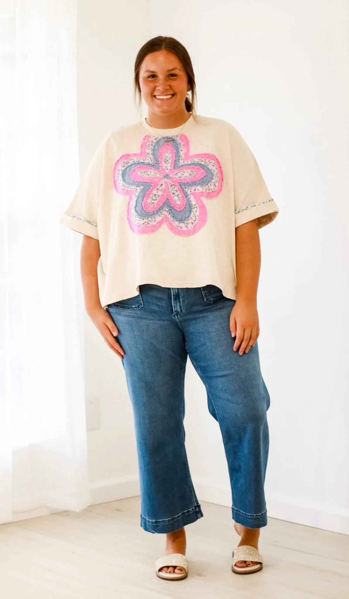 Blooming Personality Top in Cream