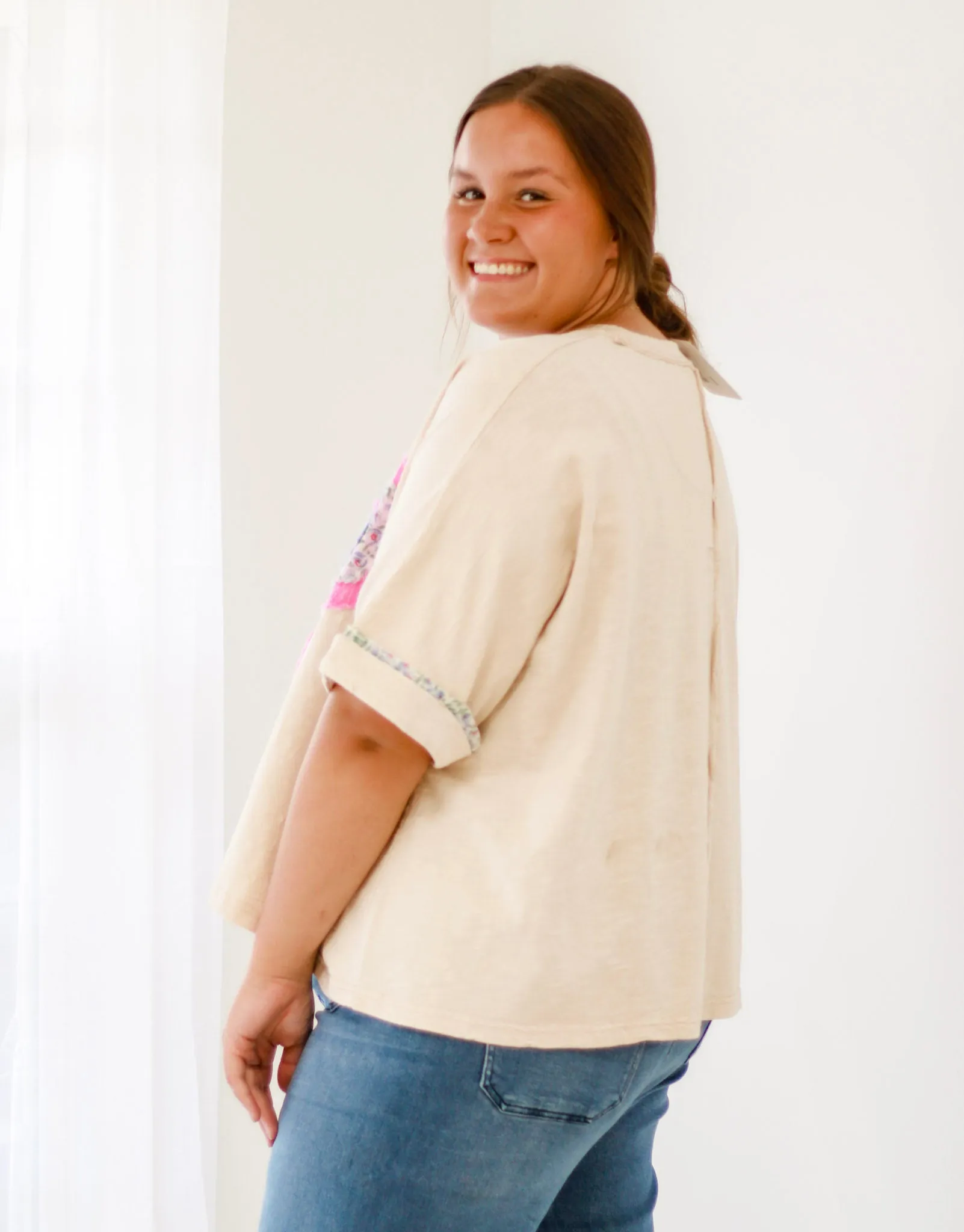 Blooming Personality Top in Cream