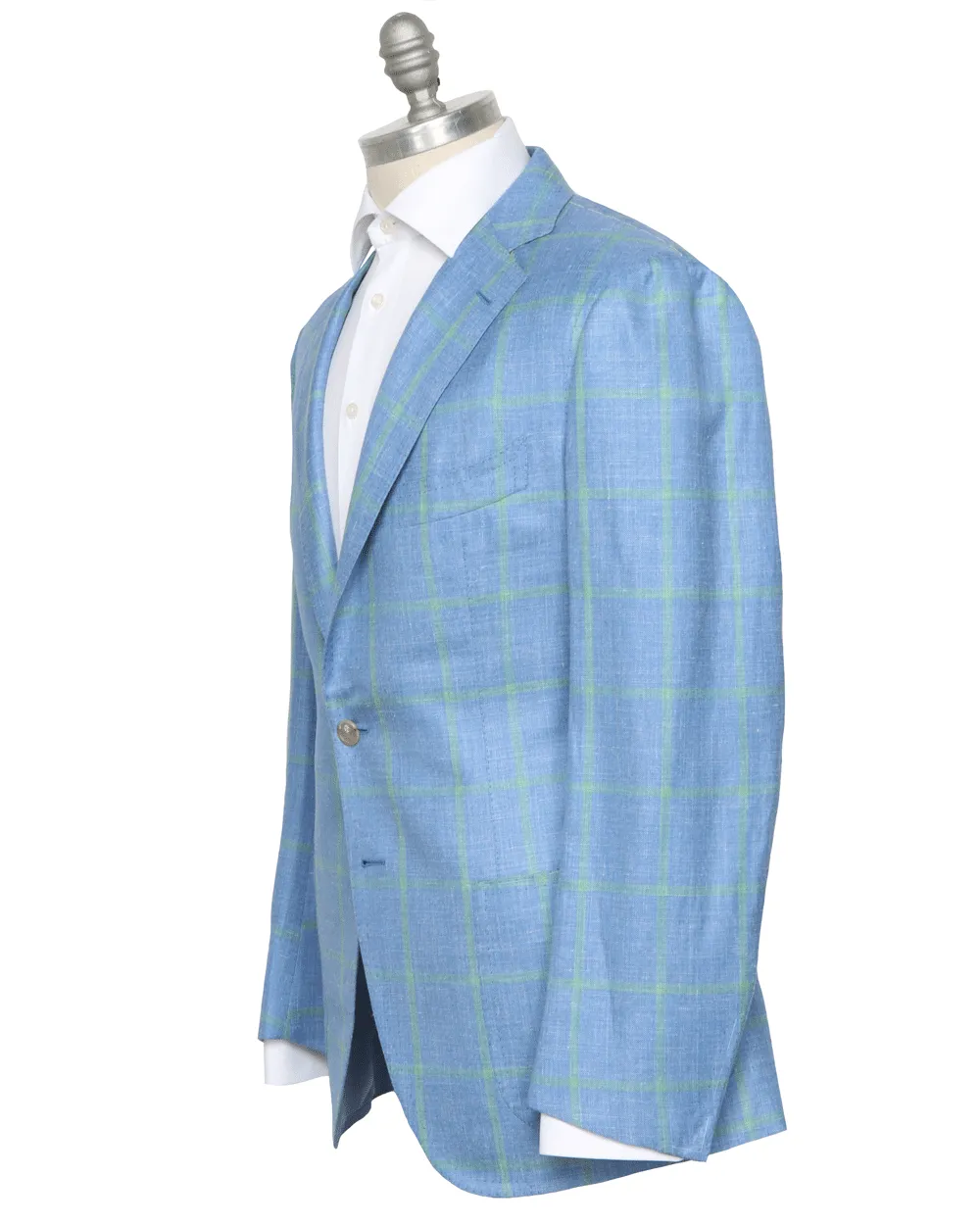 Blue and Green Windowpane Sportcoat