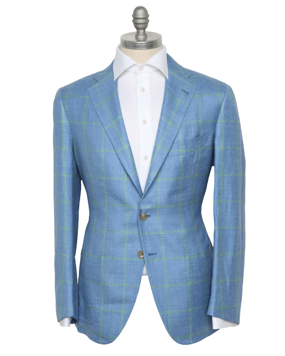 Blue and Green Windowpane Sportcoat