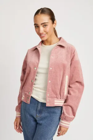 Bomber Jacket With Collar