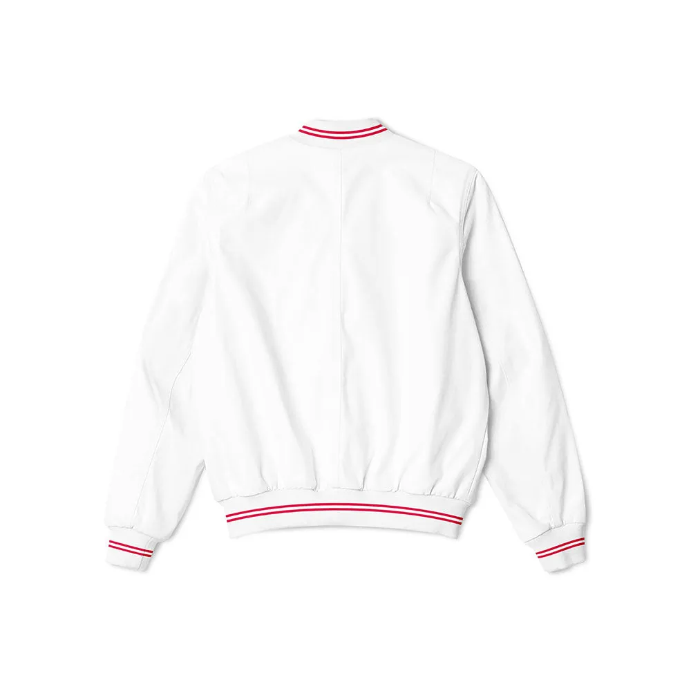 Boston Red Sox White Bomber Jacket – Classic Lightweight Outerwear with Iconic Team Logo