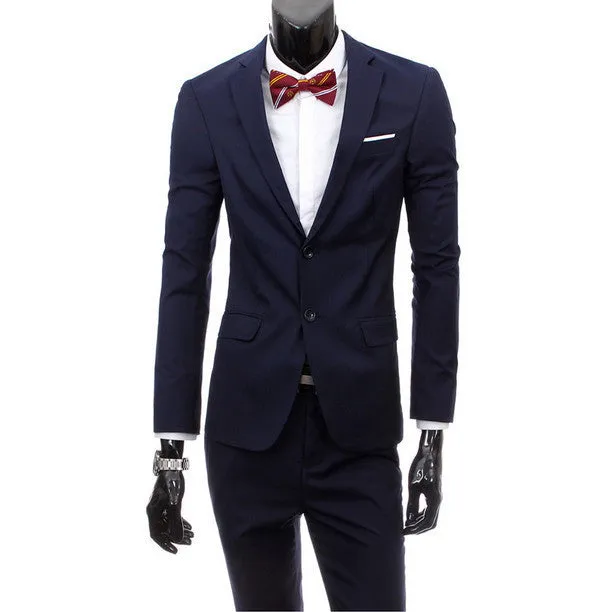 boutique men suit sets / Men's two button Blazers suit vest jacket pants