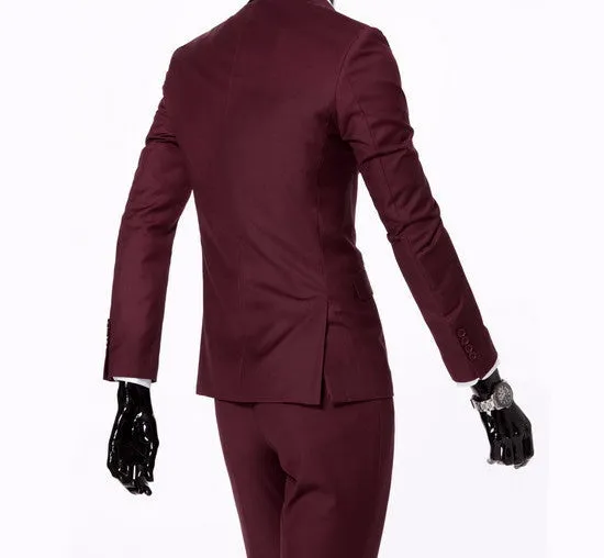 boutique men suit sets / Men's two button Blazers suit vest jacket pants