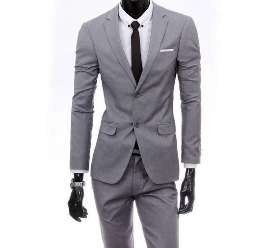 boutique men suit sets / Men's two button Blazers suit vest jacket pants