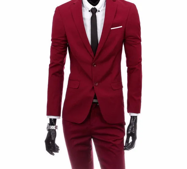 boutique men suit sets / Men's two button Blazers suit vest jacket pants