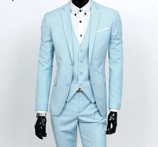 boutique men suit sets / Men's two button Blazers suit vest jacket pants