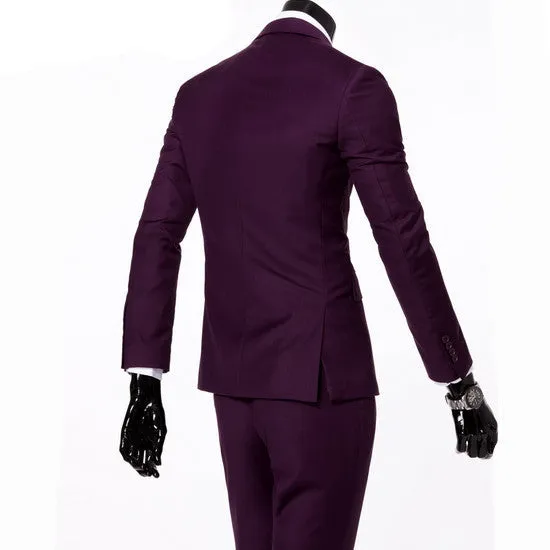 boutique men suit sets / Men's two button Blazers suit vest jacket pants