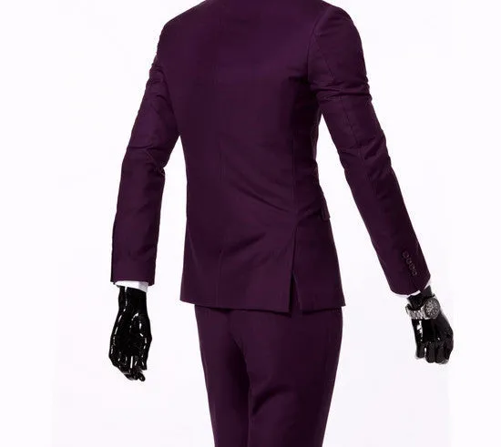 boutique men suit sets / Men's two button Blazers suit vest jacket pants