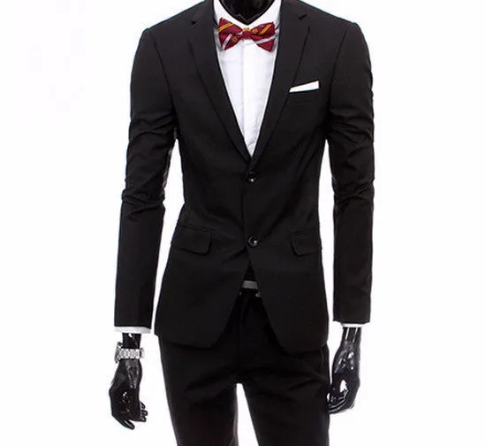 boutique men suit sets / Men's two button Blazers suit vest jacket pants