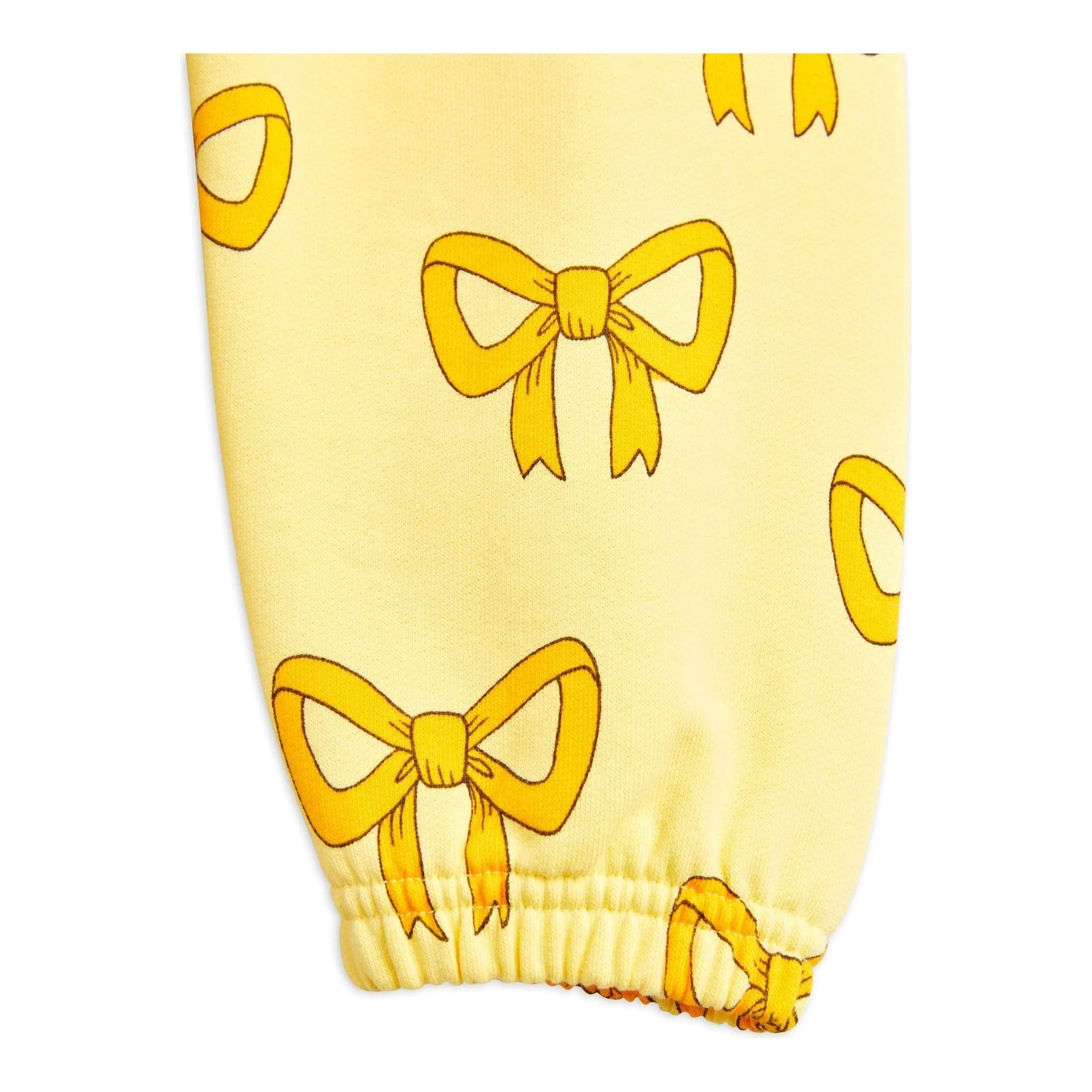 Bow Aop Sweatpants - Yellow