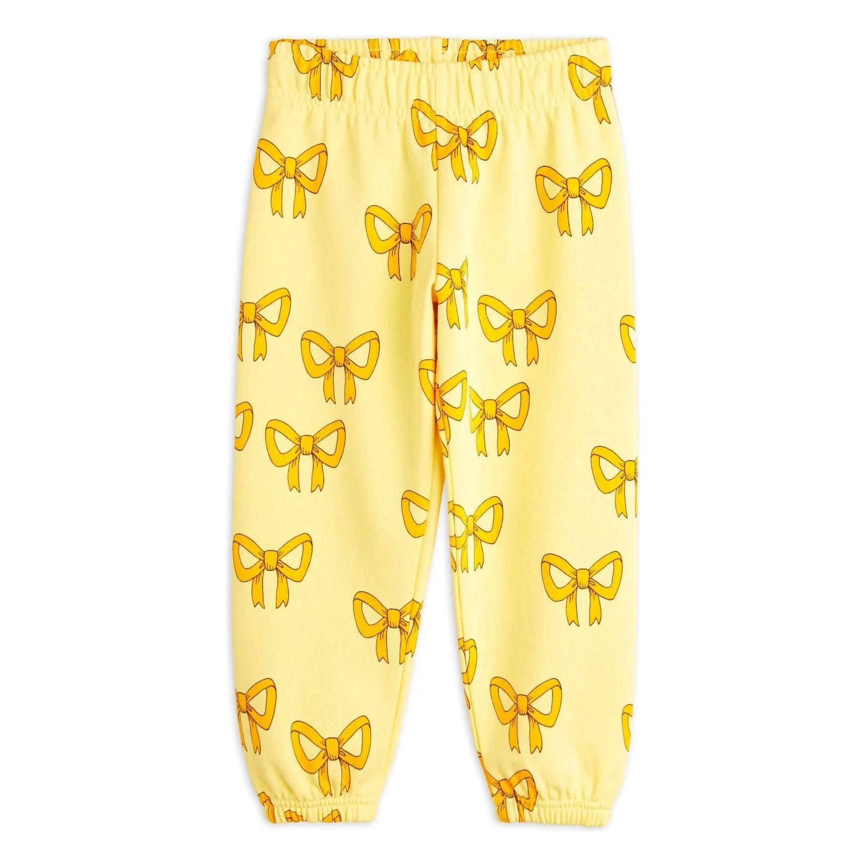 Bow Aop Sweatpants - Yellow