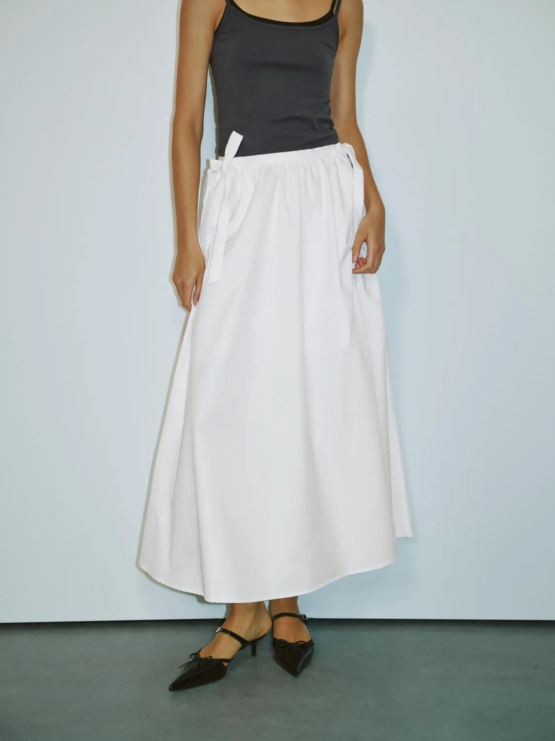 Bow Decor A-Line Skirts