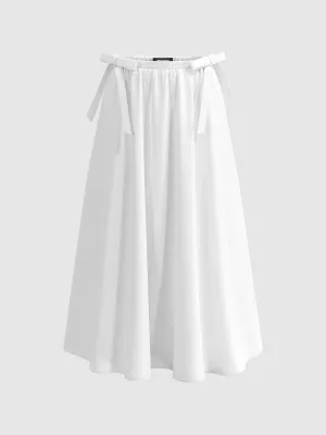 Bow Decor A-Line Skirts