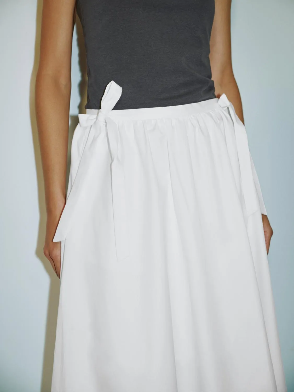Bow Decor A-Line Skirts