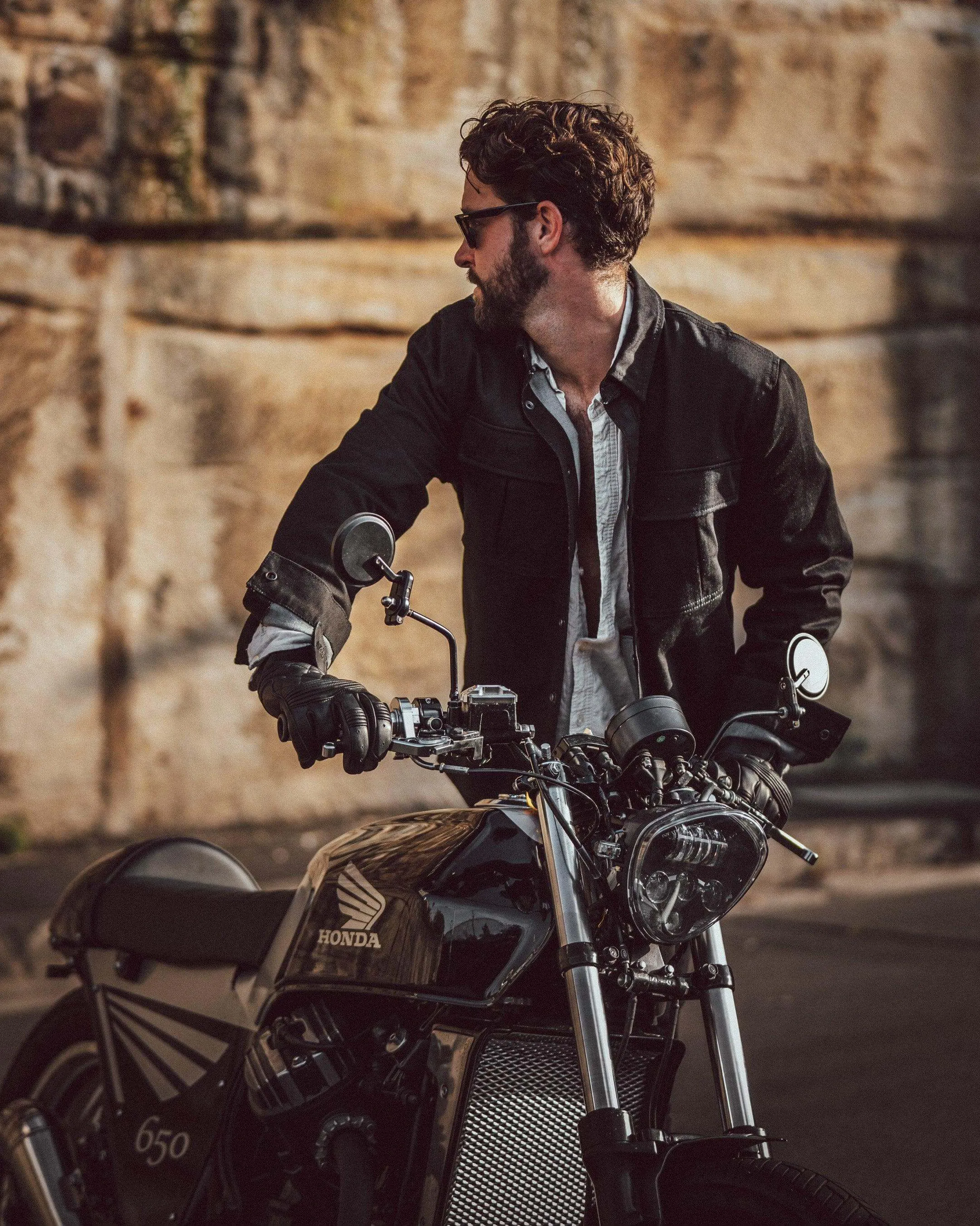 Brooklyn Reinforced Denim Motorcycle Shirt