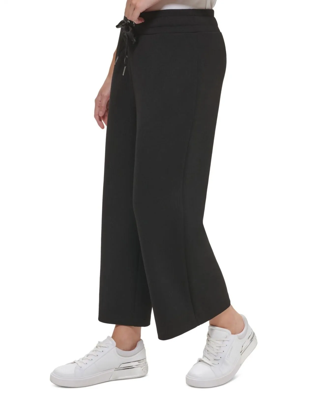 Calvin Klein Women's Satin Drawstring Sweatpants M2XFS829