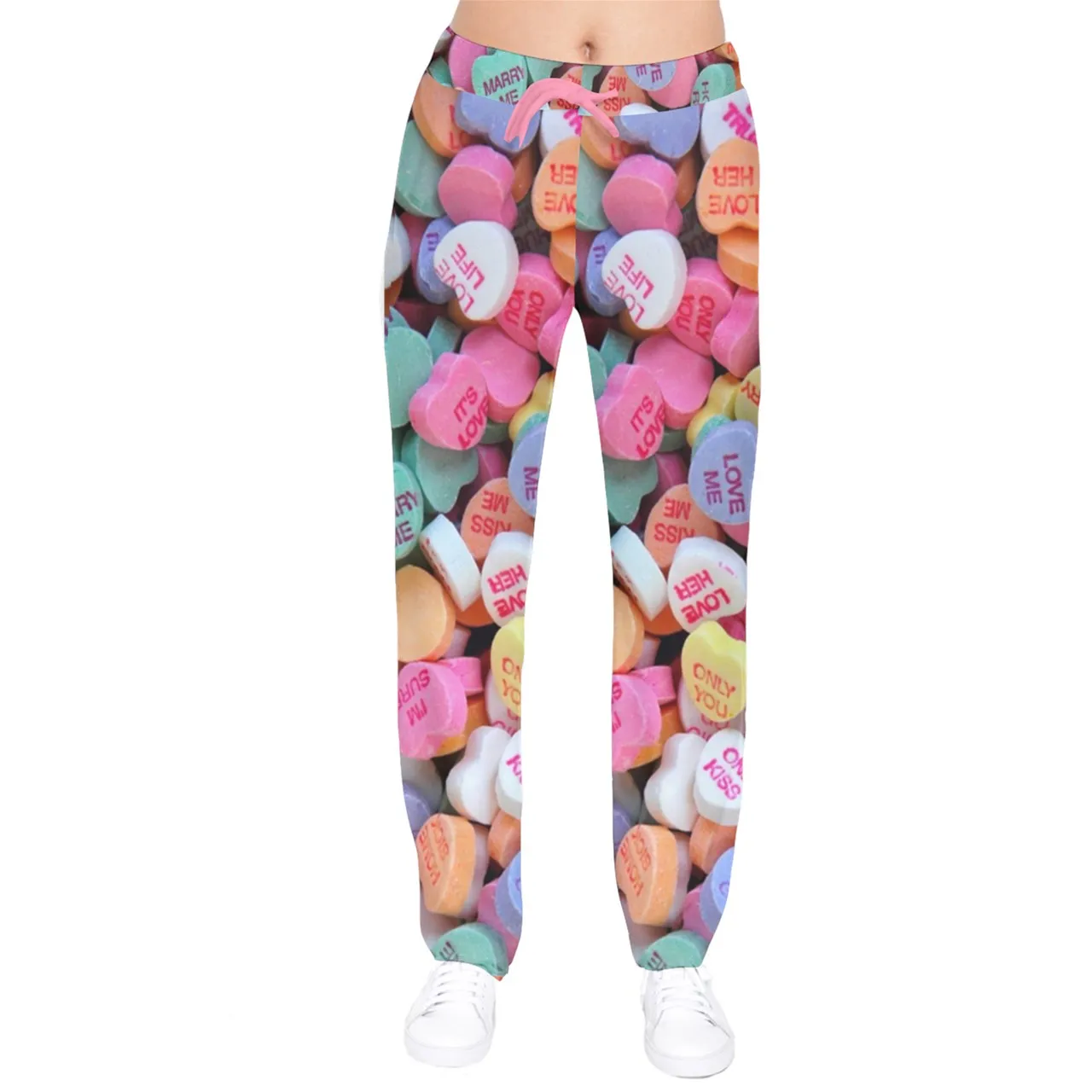 Candy Hearts Velvet Sweat Pants