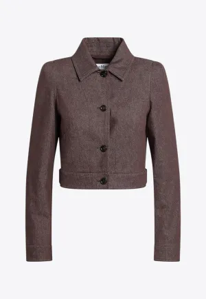 Carpa Cropped Denim-Effect Jacket
