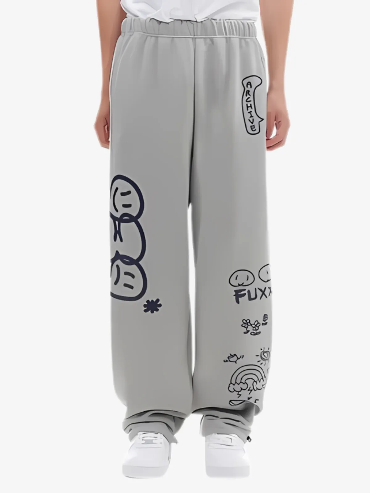 CARTOON LETTER SWEAT PANTS