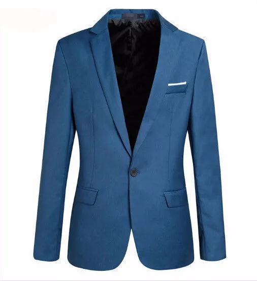 Casual Blazer Men Fashion Plus Size Business Slim Fit Jacket Suits Masculine Blazer Coat Button Suit Men Formal Suit jacket